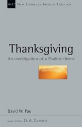 Thanksgiving: An Investigation of a Pauline Theme - eBook