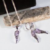 Angel Wing Earrings and Necklace Set