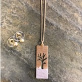 Tree Of Life Necklace and Earring Set, Two Toned