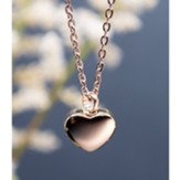 Heart Urn Necklace, Rose Gold