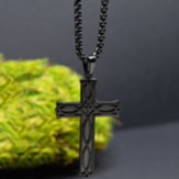 Cross Pendant, Black