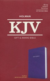KJV Gift and Award Bible--imitation leather, purple