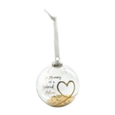 In Memory of a Beloved Mother Glass Ornament