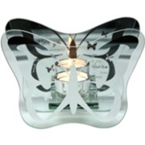 Whisper I Love You To a Butterfly Mirrored Glass Candle