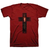 Light Cross Shirt, Cardinal Red, Large , Unisex