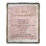 The Ten Commandments, Tapestry Throw, Pink