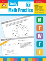 Daily Math Practice, Grade 4  Teacher's Edition