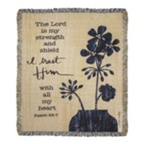 The Lord Is My Strength, Tapestry Throw