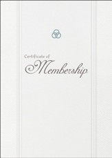 Parchment Church Membership Folded Certificate, Pack of 6