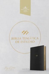 RVR 1960 Bible tematica de estudio negro simil piel (Thematic Study Bible, Black)