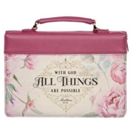 All Things Bible Cover, Large, Floral