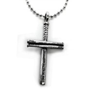 Baseball Bats Cross, I Can Do All Things, Necklace