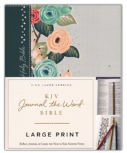 Hardcover Green Large Print Floral