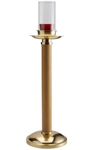 Acolyte Candlestick-Brass/Wood