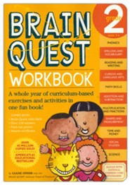 Brain Quest Grade 2 Workbook [With Stickers]
