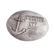Anchored in Christ Stone Paper Weight