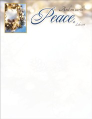 And On Earth Peace (Luke 2:14) Letterhead, 100