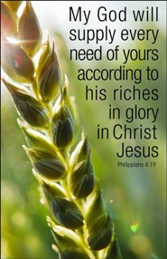 Supply Every Need (Philippians 4:19, ESV)