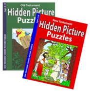 Old & New Testament Hidden Pictures Coloring & Activity Set, 2 Books