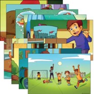 Answers Bible Curriculum PreK-1 Unit 17 Justin & Jessie Story Posters (2nd Edition)