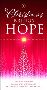 Christmas Brings Hope (1 John 5:11, NIV) Offering Envelopes, 100