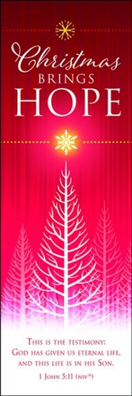 Christmas Brings Hope (1 John 5:11, NIV) Bookmarks, 25