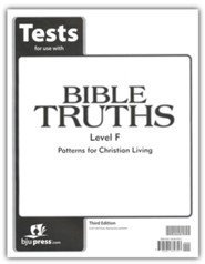 BJU Press Bible Truths Level F (Grade 12) Tests, 3rd Edition