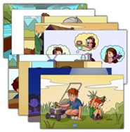 Answers Bible Curriculum PreK-1 Unit 19 Justin & Jessie Story Posters (2nd Edition)