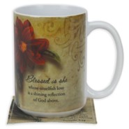 Blessed Is She, Mug & Coaster Set