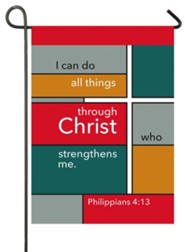 I Can Do All Things Through Christ Flag, Small