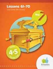 Answers Bible Curriculum Grades 4-5 Unit 7 Teacher  Guide (2nd Edition)
