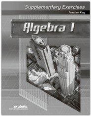Algebra 1 Supplementary Exercises Teacher Key (2nd Edition)