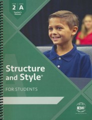 Structure and Style for Students: Year 2 Level A Teacher's Manual Only