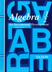 Saxon Algebra &#189, Third Edition, Student Book