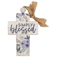 Simply Blessed Wood Cross