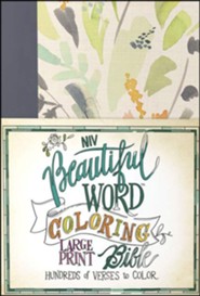 NIV, Beautiful Word Coloring Bible, Large Print, Hardcover, Floral