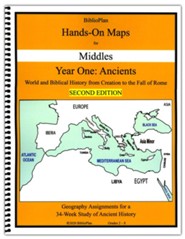 BiblioPlan's Hands-on Maps for Middles: Year One (Ancients)  -- Grades 2 to 8 (2nd Edition)