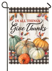 In All Things Give Thanks Flag, Small