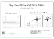 Big Sheet Draw and Write Paper, 100 Sheets--Grades K to 1