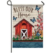 Bless Our House (Serene Barn) Garden Flag, Small
