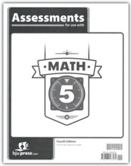 BJU Press Math Grade 5 Assessments (4th Edition)