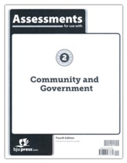 BJU Press Heritage Studies Grade 2 Assessments: Community  and Government (4th Edition)