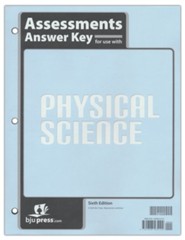 BJU Press Physical Science Assessments Answer Key (6th Edition)
