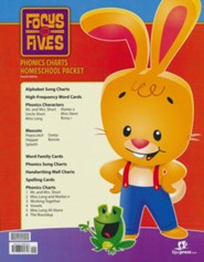 BJU Press K5 Focus on Fives Homeschool Phonics Flip Chart (4th Edition)