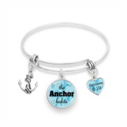 The Anchor Holds Bangle Bracelet