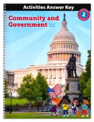 BJU Press Heritage Studies Grade 2 Activities Answer Key:  Community and Government (4th Edition)