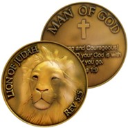 Lion, Man of God Challenge Coin