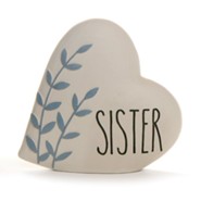 Sister Heart Tabletop Plaque