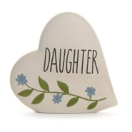 Daughter Heart Tabletop Plaque