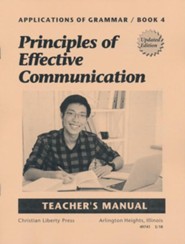 Applications of Grammar Book 4: Principles of Effective  Communication Teacher's Manual (2nd Edition)